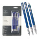 Parker Vector Standard Fountain Pen, Roller Ball Pen and Ball Pen - (Blue)