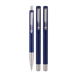 Parker Vector Standard Fountain Pen, Roller Ball Pen and Ball Pen - (Blue)