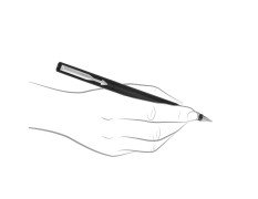 Parker Vector Standard Fountain Pen with 1 Ink Cartridge | Ink Color Blue | Black Body with Chrome Trim, Refillable Fine Nib Pen | Smooth Writing Pen for School, Office, or Gifting