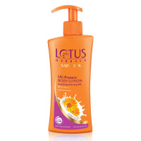 Lotus Herbals Safe Sun UV Protect Body Lotion SPF 25 PA+++ Calendula Normal to Dry skin 250ml,White