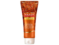 Vaadi Herbals Skin Whitening Saffron Face Wash with Sandal Extract, 60 ml