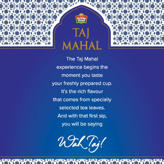 Brooke Bond Taj Mahal Tea, Unique,rich flavor, 100 Grams