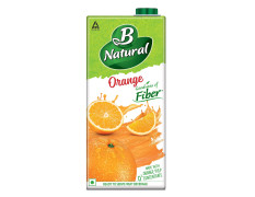 B Natural Orange Juice, Goodness of Fiber, 1 Litre