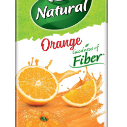 B Natural Orange Juice - Goodness of Fiber, 1 Litre