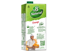 B Natural Orange Juice, Goodness of Fiber, 1 Litre