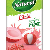 B Natural Litchi, Goodness of Fiber, 1 Litre