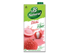 B Natural Litchi, Goodness of Fiber, 1 Litre