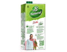 B Natural Litchi, Goodness of Fiber, 1 Litre