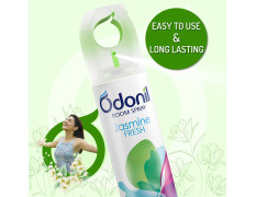 Odonil Room Air Freshner Spray, Jasmine Fresh - 220 ml | Nature Inspired Fragrance for Home & Office | Long Lasting Fragrance