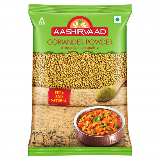 Aashirvaad Coriander Powder, 200g Pack, Perfectly Balanced Coriander Powder with No Added Flavours and Colours