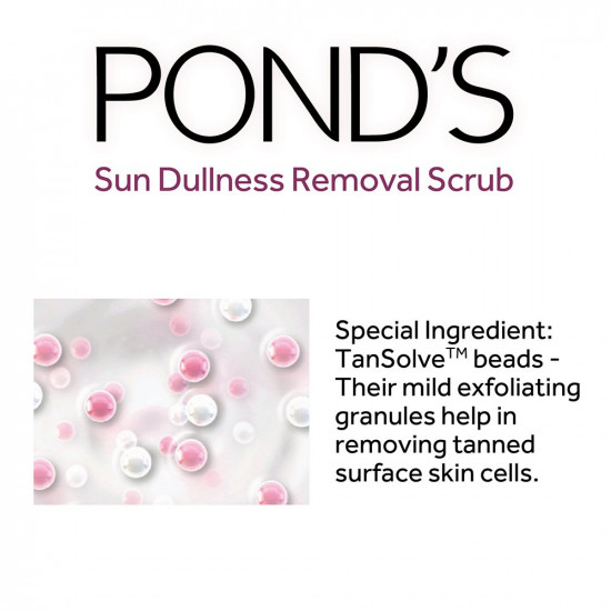 POND'S Bright Beauty Face Scrub, Deep Clean But Mild On Skin, Exfoliate, Remove Blackheads & Sun Tan, Gel Scrub, Bright Glowing Skin, 100 g