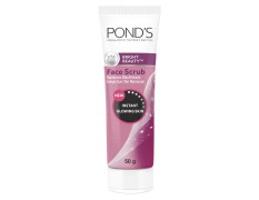 POND'S Bright Beauty Face Scrub, Deep Clean But Mild On Skin, Exfoliate, Remove Blackheads & Sun Tan, Gel Scrub, Bright Glowing Skin, 50 g