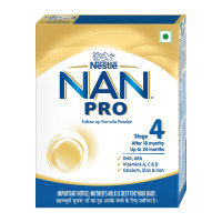 Nestle NAN PRO 4 Follow-Up Formula Powder For Older Infants| After 18 months Upto 24 months|Stage 4, 400g Bag-In-Box Pack