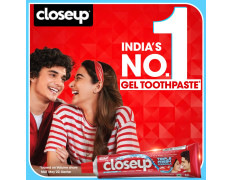 Closeup Everfresh+ Anti-Germ Gel Plaque Removal Toothpaste Red Hot 80 g