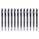 uni-ball Air UBA188M 0.5mm Roller Ball Pen | Waterproof Bold Ink | Water & Fade Resistant | Long Lasting Smudge Free Ink | School and Office stationery | Black Ink, Pack of 12