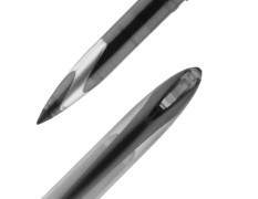 uni-ball Air UBA188M 0.5mm Roller Ball Pen | Waterproof Bold Ink | Water & Fade Resistant | Long Lasting Smudge Free Ink | School and Office stationery | Black Ink, Pack of 12