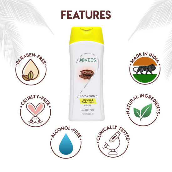 Jovees Cocoa Butter Hand and Body Lotion (200ml)