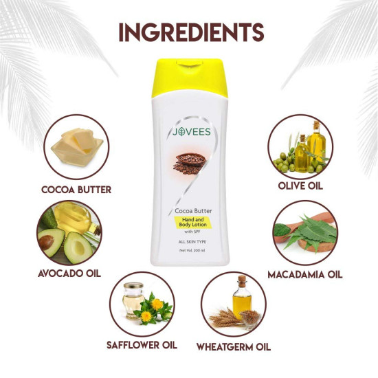 Jovees Cocoa Butter Hand and Body Lotion (200ml)