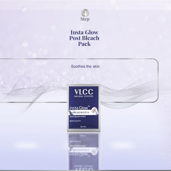 VLCC Insta Glow Diamond Bleach - 402g | With Diamond Powder For Sparkling Fairness | Skin Brightening Bleach | Minimizes Dark Spots, Reduces Facial Hair Visibility.