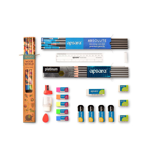 Apsara 250 Writing Kit (Blue/White)