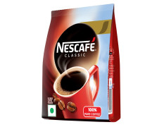 Nescafe Classic Instant Coffee Powder, 200 g Pouch | Instant Coffee Made with Robusta Beans | Roasted Coffee Beans | 100% Pure Coffee