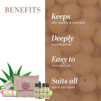 Khadi Natural Travel Kit|Skincare essentials on the go|Mix of skin and hair care essentials|Lightweight and easy to carry|Suitable for All