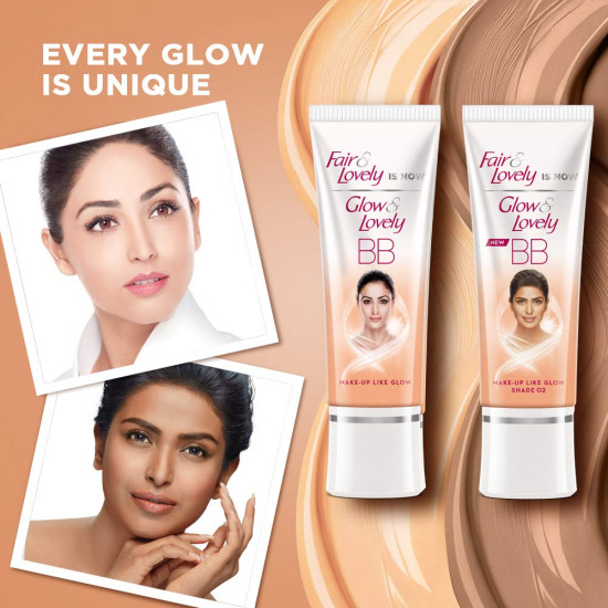 Fair & Lovely Glow & Lovely BB Cream Make Up & Multivitamin Cream Shade 01, 9g