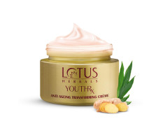 Lotus Herbals YouthRx Anti Ageing Transforming Face Cream SPF 25 and PA+++ | Reduce Dark Spots and Blemishes| Preservative Free |Suitable For Oily, Dry & Combination Skin| For Women and Men| 50g