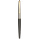Parker Galaxy Standard Gold Trim Roller Ball Pen| Black Body Color| Ink Color - Blue | Perfect For Professional Use | Elite Pen For Corporate Purposes