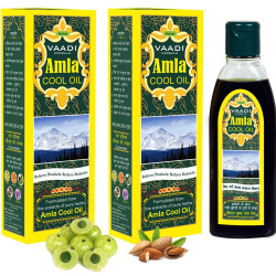Vaadi Herbals Amla Cool Oil Value Pack with Brahmi & Amla Extract - Nourish & Strengthen Hair