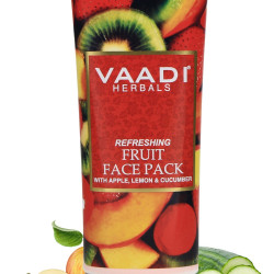 Vaadi Herbals Refreshing Fruit Pack with Apple Lemon and Cucumber, 120g