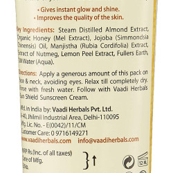 Vaadi Herbals Instaglow Almond and Honey Face Pack, 120g