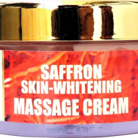 Vaadi Herbals Saffron Skin Whitening Massage Cream, Basil Oil and Shea Butter, 50g