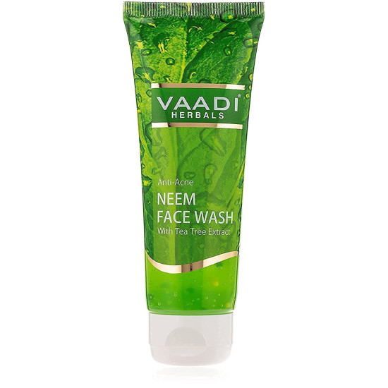 Vaadi Herbals Anti Acne Neem Face Wash with Tea Tree Extract, 60g