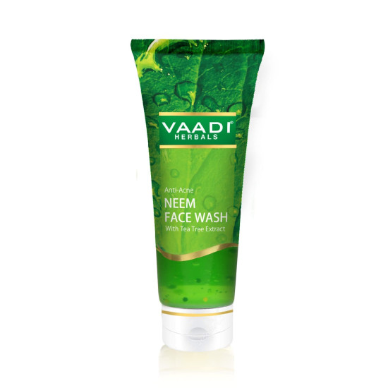 Vaadi Herbals Anti Acne Neem Face Wash with Tea Tree Extract, 60g