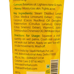 Vaadi Herbals Honey Lemon Face Wash with Jojoba Beads, 60g