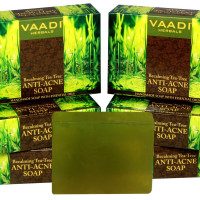 Vaadi Herbals Becalming Tea Tree Soap Anti Acne Therapy, 75g x 6