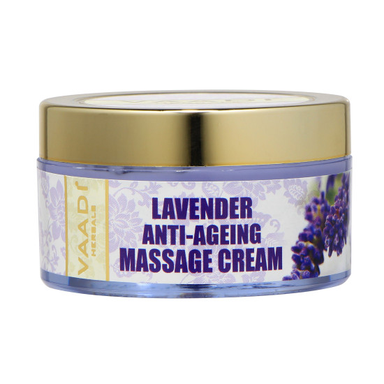 Vaadi Herbals Lavender Anti Ageing Massage Cream, 50 Gm