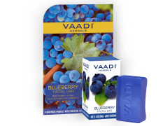 Vaadi Herbals Blueberry Facial Bar with Extract of Mint, 25g