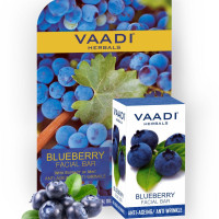 Vaadi Herbals Blueberry Facial Bar with Extract of Mint, 25g Vaadi Herbals Blueberry Facial Bar with Extract of Mint, 25g