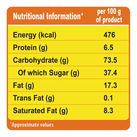 Sunfeast Bounce Cream Pineapple Zing, 82 g