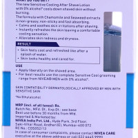 NIVEA MEN Shaving, Sensitive Cooling After Shave Lotion, 100ml