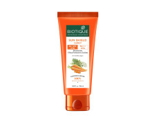 Biotique Carrot Face & Body Sun Lotion | SPF 40 UVA/UVB Sunscreen | Prevents Ageing and Soothes Dry Skin| 100% Botanical Extracts | Suitable for All Skin Types | 50ml