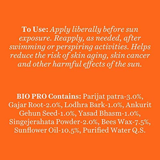 Biotique Carrot Face & Body Sun Lotion | SPF 40 UVA/UVB Sunscreen | Prevents Ageing and Soothes Dry Skin| 100% Botanical Extracts | Suitable for All Skin Types | 50ml