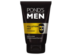 Pond's Men Pollution Out Activated Charcoal Deep Clean Facewash, 100 g