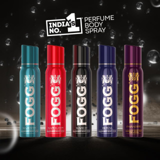 FOGG Royal No Gas Deodorant For Men, Long-Lasting Perfume Body