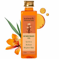 Auravedic Kumkumadi Oil For Face 100 Ml, Kumkumadi Tailam Face Oil For Glowing Skin, Dark Spot Corrector Face Serum