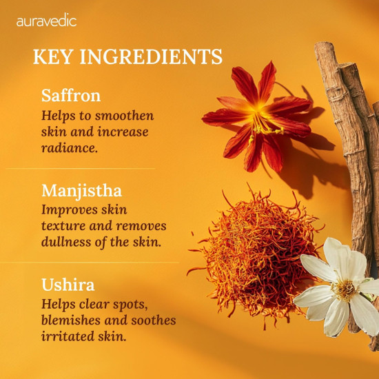 Auravedic Kumkumadi Oil For Face 100 Ml, Kumkumadi Tailam Face Oil For Glowing Skin, Dark Spot Corrector Face Serum