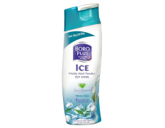 BORO PLUS ICE Prickly Heat Powder, ICY COOL, With Skin Loving Herbs, Pack of 150g + 35g/150 +50 g Extra