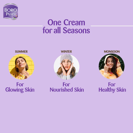 BoroPlus Ayurvedic Antiseptic Cream with 10 super herbs |24 hrs Moisturisation |Glowing Skin|For Face, Hand & Body | Heals and Protects the skin|80ml
